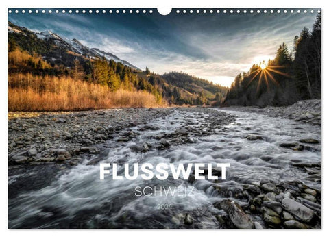 Flusswelt Schweiz (Wandkalender 2026 DIN A3 quer), CALVENDO Monatskalender