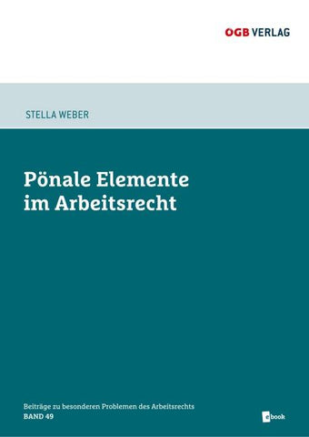 Pönale Elemente im Arbeitsrecht