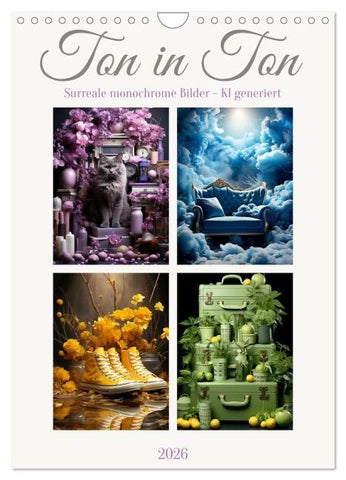 Ton in Ton (Wandkalender 2026 DIN A4 hoch), CALVENDO Monatskalender