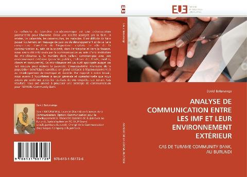 ANALYSE DE COMMUNICATION ENTRE LES IMF ET LEUR ENVIRONNEMENT EXTÉRIEUR