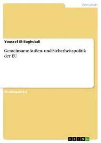 Gemeinsame Außen- und Sicherheitspolitik der EU