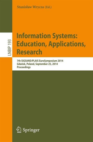 Information Systems: Education, Applications, Research
