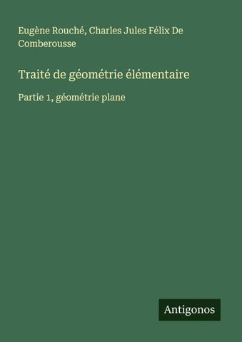 Traité de géométrie élémentaire