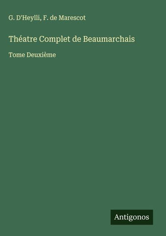 Théatre Complet de Beaumarchais