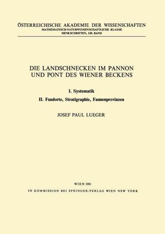 Die Landschnecken im Pannon und Pont des Wiener Beckens