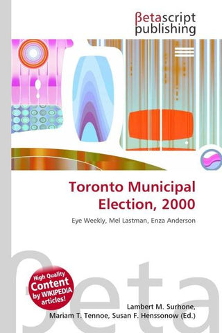 Toronto Municipal Election, 2000