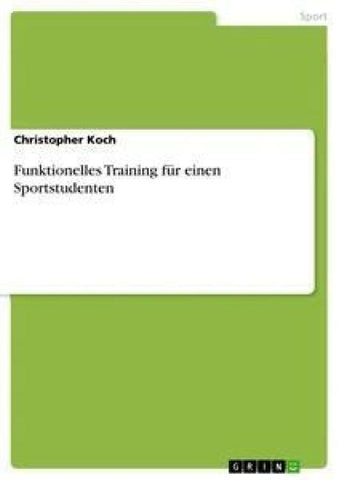 Funktionelles Training für einen Sportstudenten