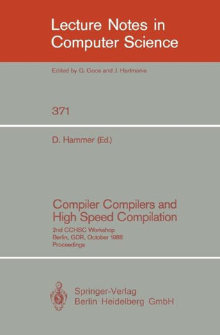 Compiler Compilers and High Speed Compilation