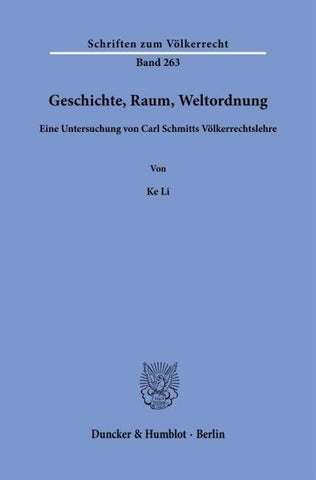 Geschichte, Raum, Weltordnung
