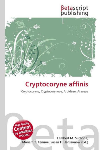 Cryptocoryne affinis