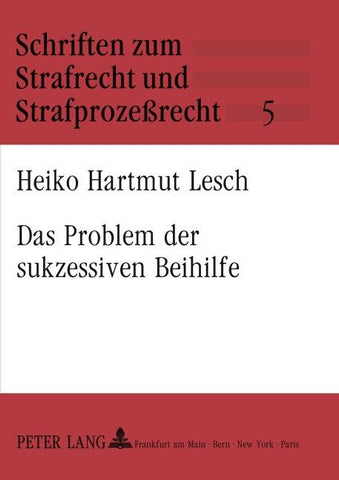 Das Problem der sukzessiven Beihilfe