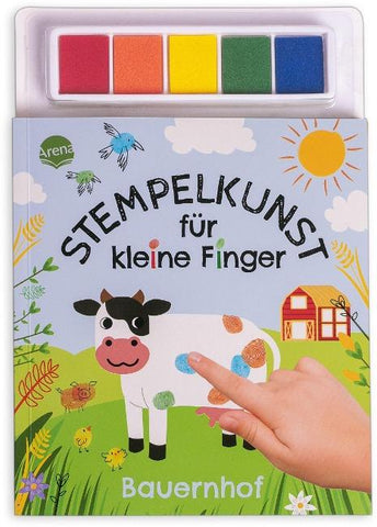 Stempelkunst für kleine Finger. Bauernhof