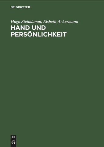 Hand und Persönlichkeit