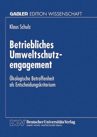 Betriebliches Umweltschutzengagement