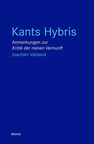 Kants Hybris