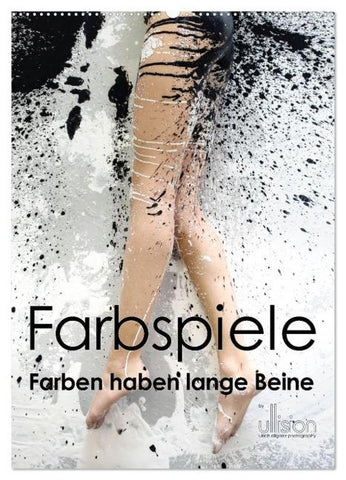 Farbspiele – Farben haben lange Beine (Wandkalender 2026 DIN A2 hoch), CALVENDO Monatskalender