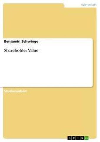 Shareholder Value
