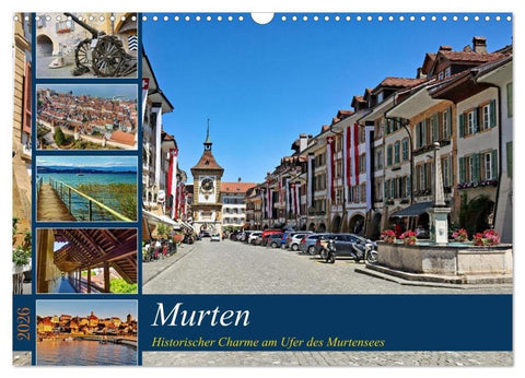 Murten - Historischer Charme am Ufer des Murtensees (Wandkalender 2026 DIN A3 quer), CALVENDO Monatskalender