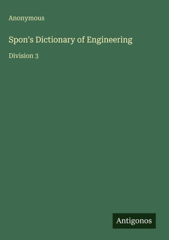 Spon's Dictionary of Engineering