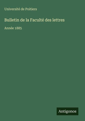 Bulletin de la Faculté des lettres