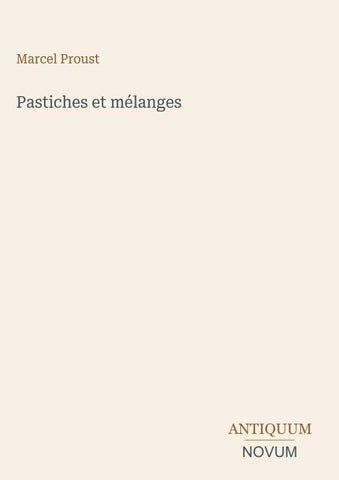 Pastiches et mélanges