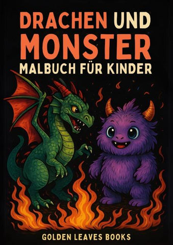 Drachen und Monster Malbuch für Kinder