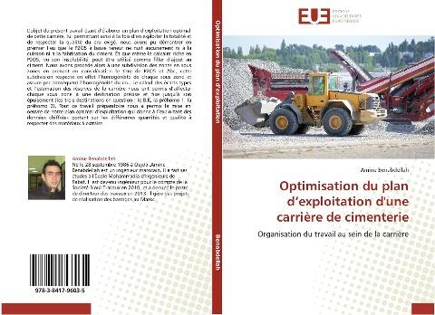 Optimisation du plan d'exploitation d'une carrière de cimenterie
