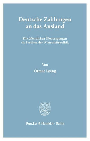 Deutsche Zahlungen an das Ausland.