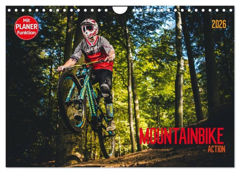 Mountainbike Action (Wandkalender 2026 DIN A4 quer), CALVENDO Monatskalender