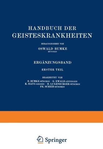 Handbuch der Geisteskrankheiten