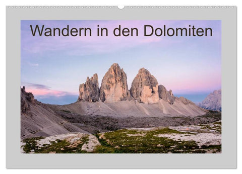 Wandern in den Dolomiten (Wandkalender 2026 DIN A2 quer), CALVENDO Monatskalender