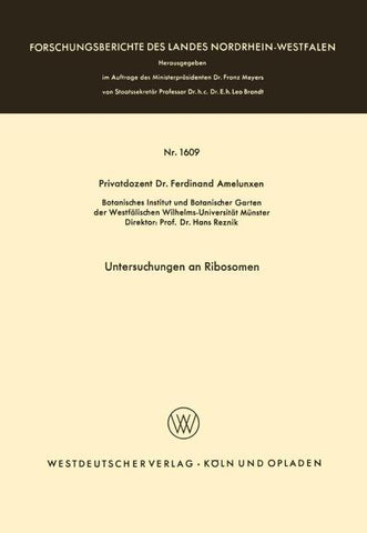 Untersuchungen an Ribosomen