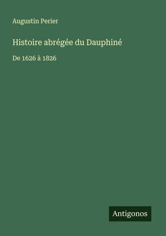 Histoire abrégée du Dauphiné