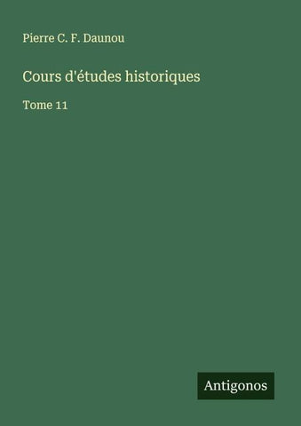Cours d'études historiques