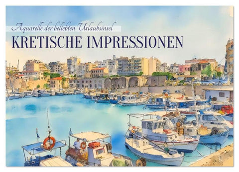 Kretische Impressionen (Wandkalender 2026 DIN A2 quer), CALVENDO Monatskalender