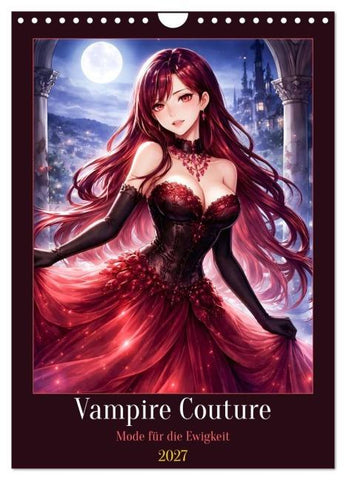 Vampire Couture (Wandkalender 2027 DIN A4 hoch), CALVENDO Monatskalender