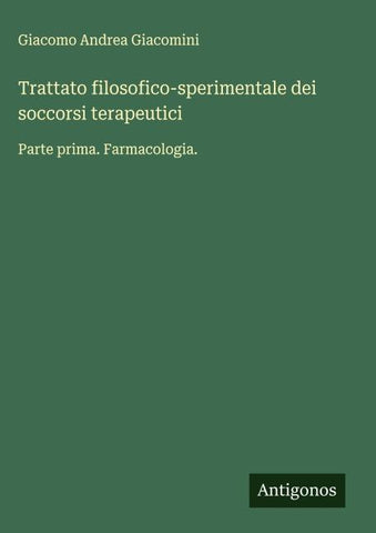 Trattato filosofico-sperimentale dei soccorsi terapeutici