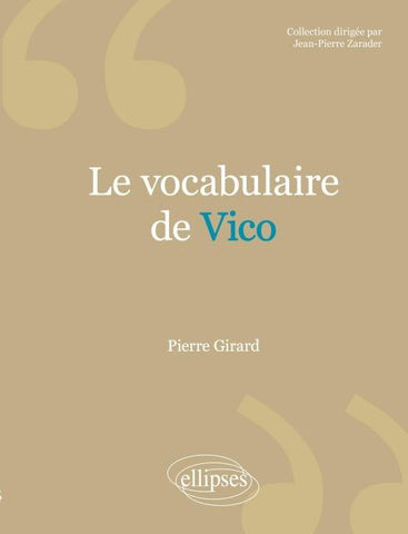 vocabulaire de Vico (Le)