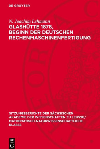 Glashütte 1878, Beginn der Deutschen Rechenmaschinenfertigung