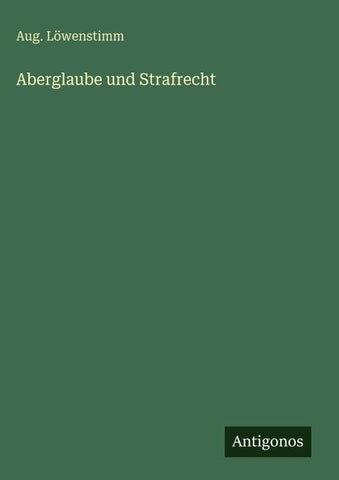 Aberglaube und Strafrecht