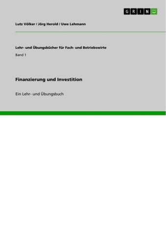 Finanzierung und Investition