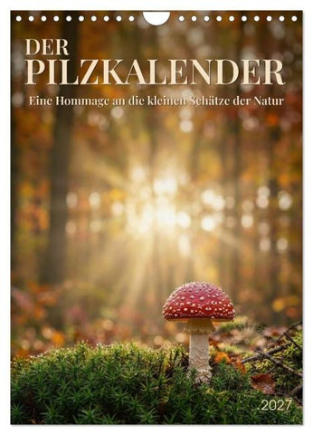 DER PILZKALENDER (Wandkalender 2027 DIN A4 hoch), CALVENDO Monatskalender