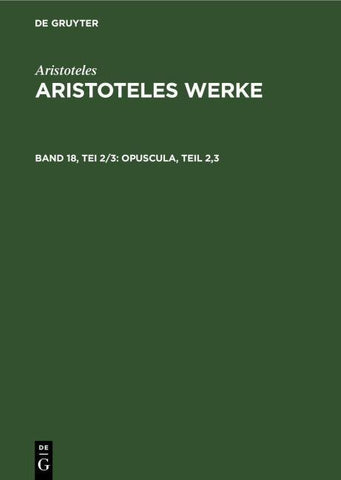 Opuscula, Teil 2,3