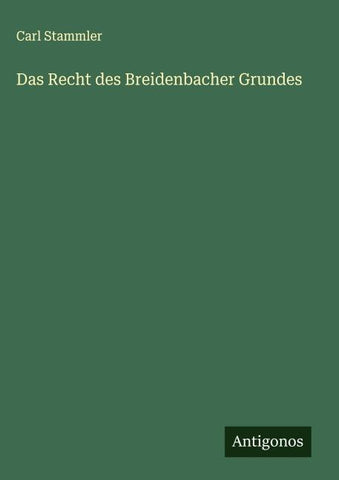 Das Recht des Breidenbacher Grundes