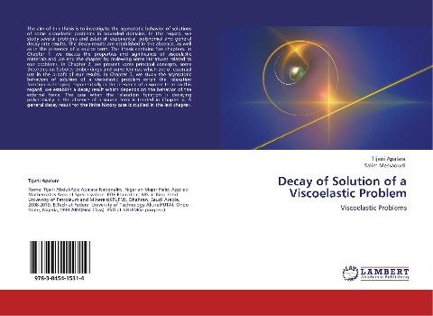 Decay of Solution of a Viscoelastic Problem