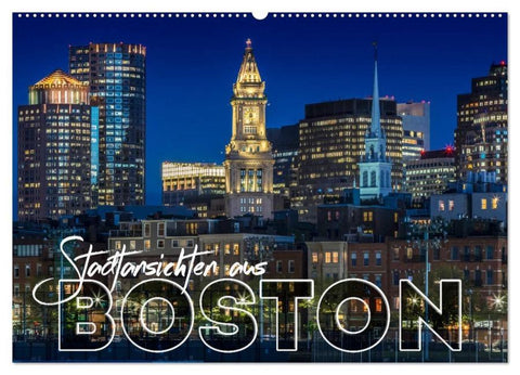 Stadtansichten aus Boston (Wandkalender 2026 DIN A2 quer), CALVENDO Monatskalender