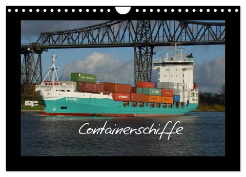 Containerschiffe (Wandkalender 2026 DIN A4 quer), CALVENDO Monatskalender