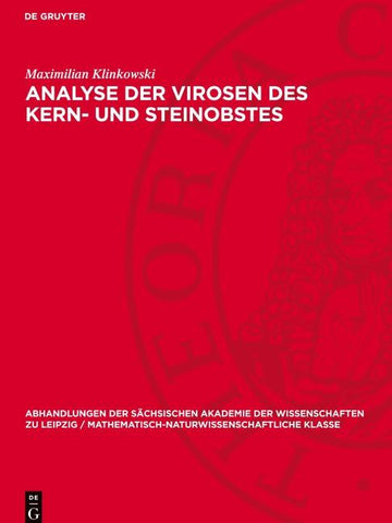 Analyse der Virosen des Kern- und Steinobstes
