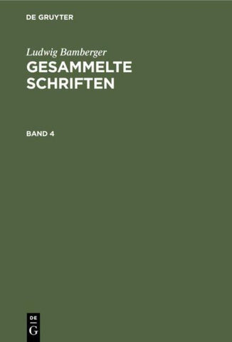 Gesammelte Schriften. Band 4