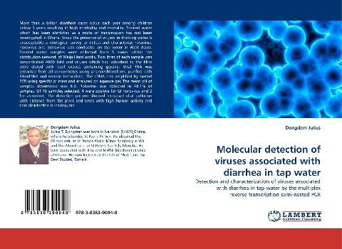 Molecular detection of viruses associated with diarrhea in tap water